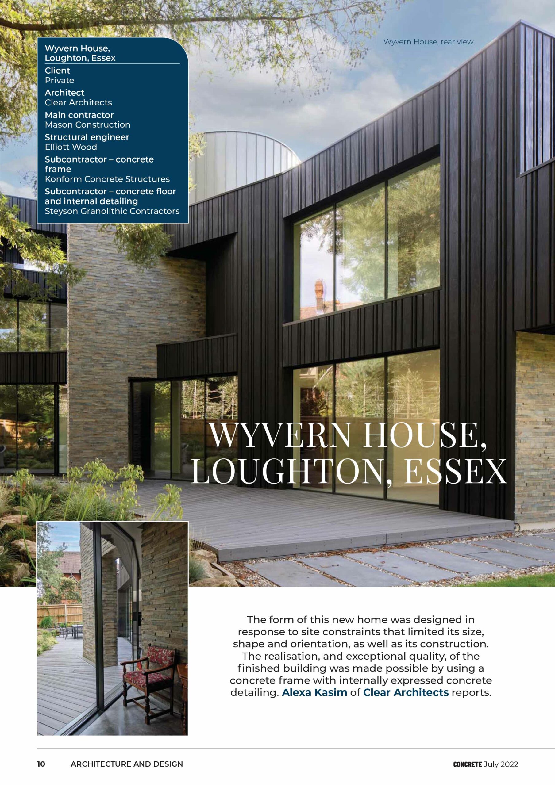 Concrete Magazine: Wyvern House | Clear Architects - Planners